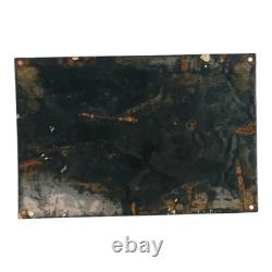 Ancienne plaque émaillée ancienne vintage publicitaire huile moteur indienne