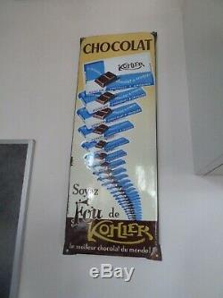 Ancienne plaque émaillée chocolat Kohler