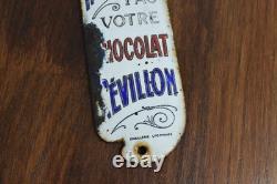 Ancienne plaque emaillée de propreté Cacao Revillon