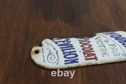 Ancienne plaque emaillée de propreté Cacao Revillon