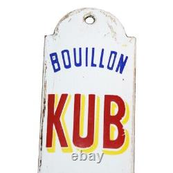 Ancienne plaque émaillée de propreté publicitaire Bouillon KUB / en vente ici