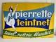 Ancienne plaque émaillée double face Pierrette Teintnet
