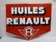 Ancienne plaque émaillée huile renault automobilia garage