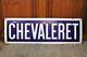 Ancienne plaque émaillée métro de Paris Chevaleret