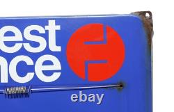 Ancienne plaque émaillée / panneau d'affichage journal Ouest France