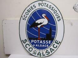 Ancienne plaque émaillée potasse d alsace