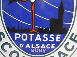 Ancienne plaque émaillée potasse d alsace