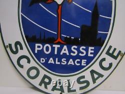 Ancienne plaque émaillée potasse d alsace
