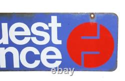 Ancienne plaque émaillée publicitaire / journaux Ouest France / double face