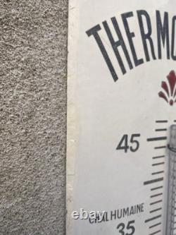 Ancienne plaque émaillée, thermomètre Chocolat Révillon, émaillerie Lyonnaise