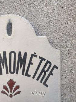 Ancienne plaque émaillée, thermomètre Chocolat Révillon, émaillerie Lyonnaise