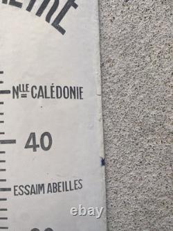 Ancienne plaque émaillée, thermomètre Chocolat Révillon, émaillerie Lyonnaise