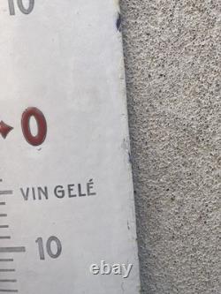 Ancienne plaque émaillée, thermomètre Chocolat Révillon, émaillerie Lyonnaise