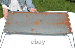 Ancienne plaque publicitaire 76 cm x 31 cm / tôle non émaillée Batteries Fulmen
