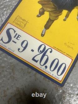 Ancienne plaque publicitaire en tôle PARAPLUIE REVEL d'après CAPPIELLO 1922