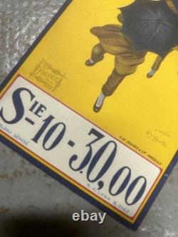 Ancienne plaque publicitaire en tôle PARAPLUIE REVEL d'après CAPPIELLO 1922