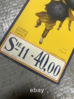 Ancienne plaque publicitaire en tôle PARAPLUIE REVEL d'après CAPPIELLO 1922