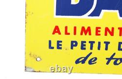 Ancienne plaque publicitaire en tôle non émaillée Banania version Morvan
