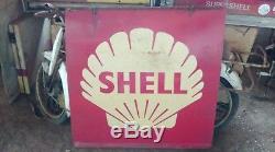 Ancienne publicité SHELL (station service), vintage, garage, auto, no émaillée
