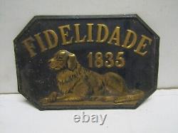 Ancienne tole assurance fidelidade 1835