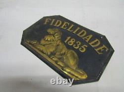 Ancienne tole assurance fidelidade 1835