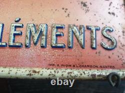 Ancienne tôle lithographiée embossée LE PETIT JOURNAL fin XIXème tout début XXèm