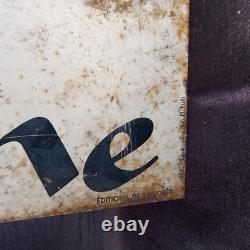 Ancienne tôle publicitaire peinte Chantelaine enseigne double face no émail