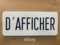 Anciennes plaques émaillées Défense D'afficher 70x30cm chacune