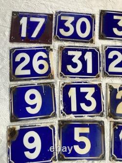 Anciennes plaques emaillees de rues