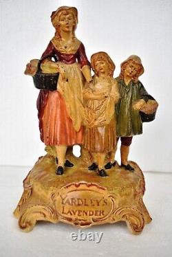 Antique Yardley's Lavender Olde English Figurine Publicité Shop Affichage Cerami