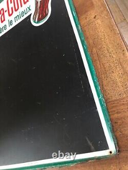 Ardoise En Tôle Émaillée Coca-cola Désaltère Le Mieux Sa Phillippault Paris