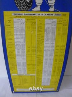 Authentique TOLE SERIGRAPHIEE MICHELIN pression pneus 83cm x 34 cm SYMPA DECO