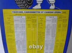 Authentique TOLE SERIGRAPHIEE MICHELIN pression pneus 83cm x 34 cm SYMPA DECO