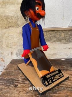 Automate publicitaire Maroquinerie Le TANNEUR 1970 Fonctionnel