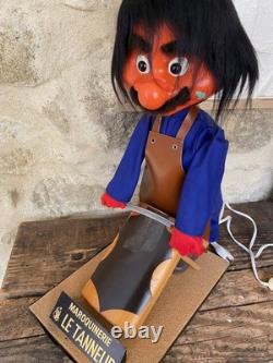 Automate publicitaire Maroquinerie Le TANNEUR 1970 Fonctionnel