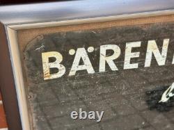 BÄRENBIER Panneau Métallique Apporte Bonne Humeur Publicitaire Env. 70 X 50