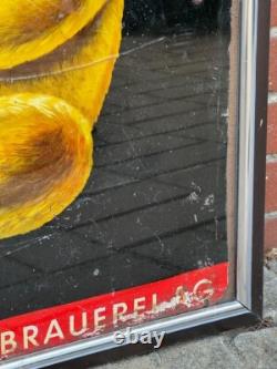 BÄRENBIER Panneau Métallique Apporte Bonne Humeur Publicitaire Env. 70 X 50