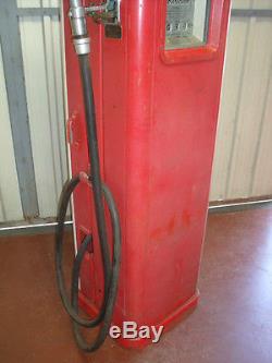 BELLE POMPE A ESSENCE COMPLETE THEMIS 1950 bidon huile oil pump tanksaule can