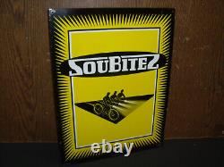 BELLE TOLE SOUBITEZ bidon huile oil esso bp antar pompe essence caltex texaco