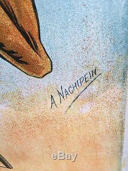 BIERE OPPERMANN GRANDE BRASSERIE DE LA LOIRE SAINT ETIENNE 1900 signé NACHIPEIN