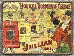 BOUILLIE BORDELAISE CÉLESTE / Jullien Frères Tôle lithographiée 1900
