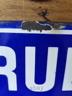 Belle Plaque Émaillée Vintage Lyon, Georges Fouilland