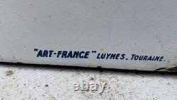 Belle plaque émaillée Esso Gas Oil emaillerie Art France Luynes Tourraine