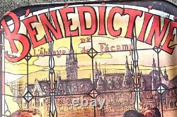 Bènèdictine Plateau Enseigne Publicité En Étain 50x35cm
