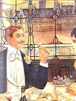 Bènèdictine Plateau Enseigne Publicité En Étain 50x35cm