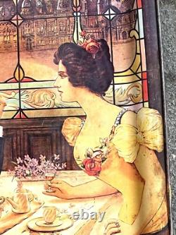 Bènèdictine Plateau Enseigne Publicité En Étain 50x35cm