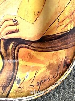 Bènèdictine Plateau Enseigne Publicité En Étain 50x35cm