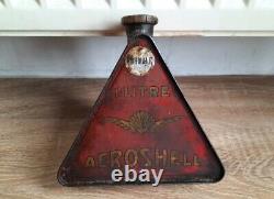Bidon Huile Shell Triangulaire Aeroshell 1920/30