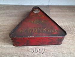 Bidon Huile Shell Triangulaire Aeroshell 1920/30
