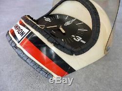 Bougie Champion Horloge De Garage Casque Pilote 1970